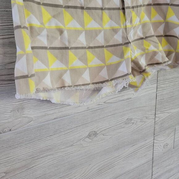 Lucky Brand Riley Shorts SZ 8/29 Geometric Summer - Picture 3 of 7